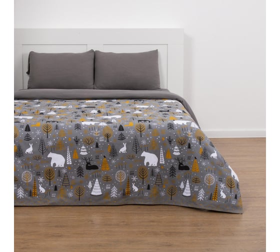 Изображение товара Покрывало Этель Let it snow, 180*215 см, 100% хлопок 10487799