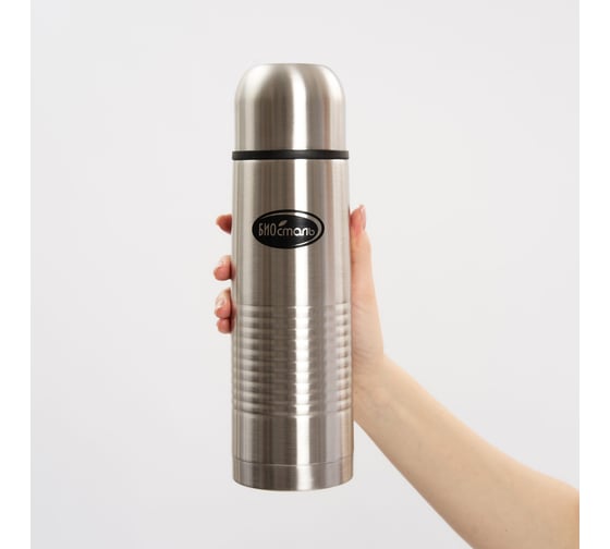 Изображение товара Термос Biostal 0.75 литра, в чехле, стальной NB-750B