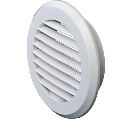 Изображение товара Решетка  пластмассовая круглая с фланцем (d=100 мм; 145х145х40 мм) Эвент ПКР 145/100