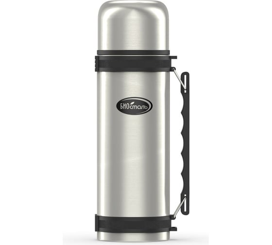 Изображение товара Термос Biostal 1.5 литра, с ручкой, стальной NY-1500-2