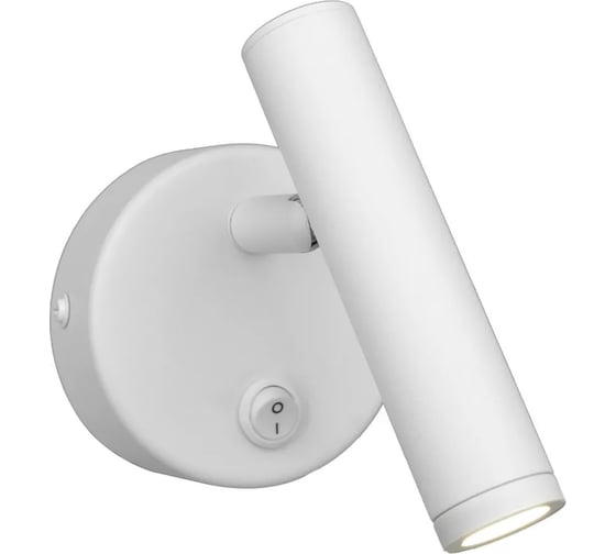 Изображение товара Светильник светодиодный накладной Elvan белый c выключателем спот 7713-3000K-Wh NLS-7713-3W-WW-Wh