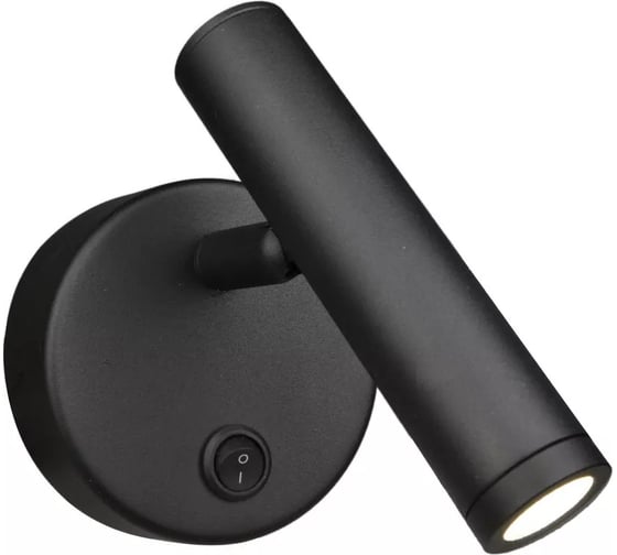 Изображение товара Светильник светодиодный накладной Elvan черный c выключателем спот 7713-3000K-Bk NLS-7713-3W-WW-Bk