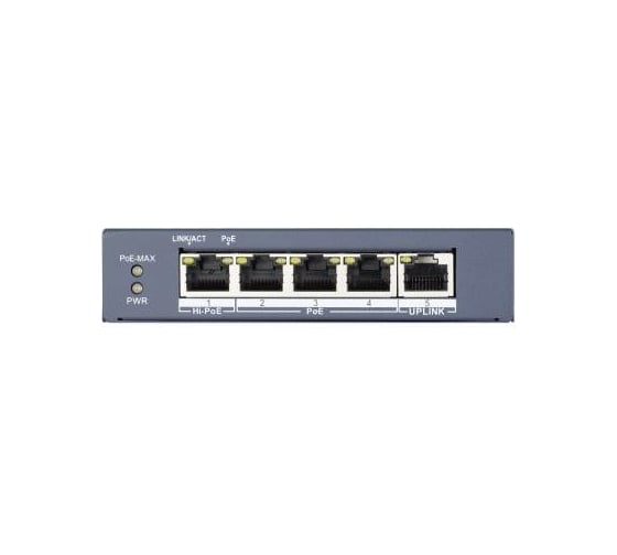 Изображение товара Ethernet PoE Коммутатор Hikvision DS-3E0505HP-E