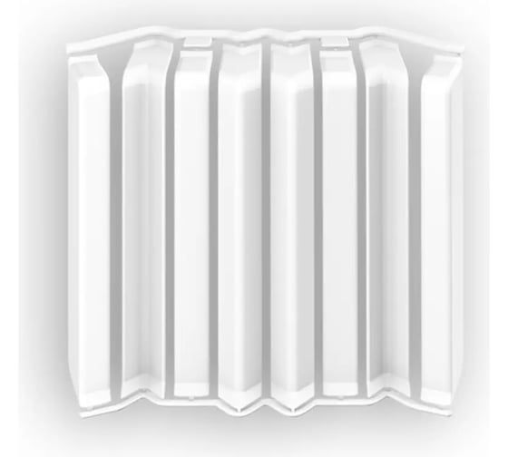 Изображение товара Накладки для прямоугольного плинтуса Ideal Дюра 80 мм, набор из 8 эл. во флоупаке, 001 белый ИД-ПП80-Н8-Ф1 001 БЕЛ