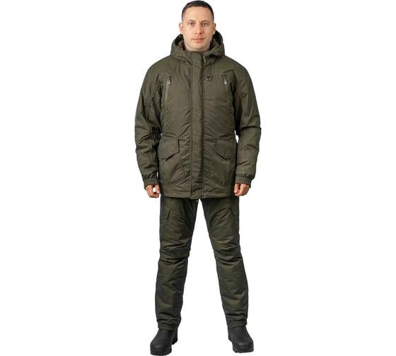 Изображение товара Костюм для рыбалки зимний GRAYLING Скат -15, хаки, размер 60-62, рост 170-176 4610097089305
