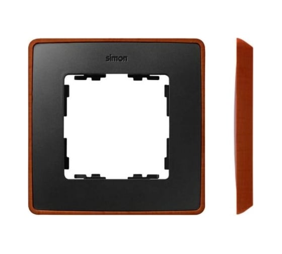 Изображение товара Декоративная рамка Simon 4 поста, Select, S82 Detail, графит-медь 8201640-246