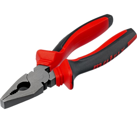 Изображение товара Плоскогубцы комбинированные MATRIX 160 мм, хром-ванадий, двухкомпонентные рукоятки 17090