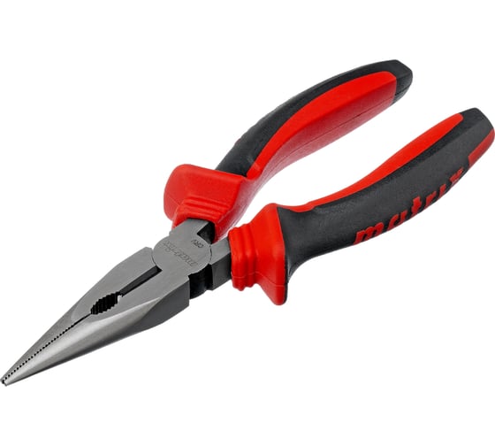 Изображение товара Длинногубцы прямые MATRIX 160 мм, хром-ванадий, двухкомпонентные рукоятки 17309