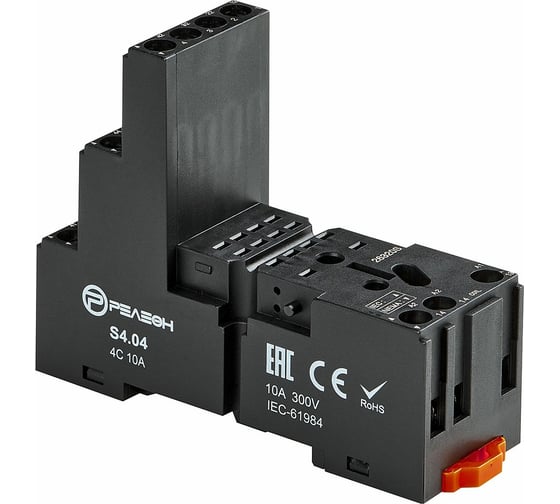 Изображение товара Розетка для реле РЕЛЕОН RP4.34 и модуля PM8 10А S404