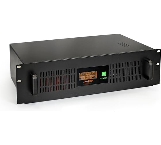 Изображение товара Источник бесперебойного питания ExeGate ServerRM UNL-1500.LCD.AVR.С13.RJ.USB.3U <1500VA/900W, LCD, AVR, 4хC13, RJ45/11, USB, 3U> 285776