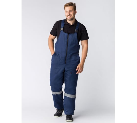 Изображение товара Зимний полукомбинезон Квайл, ткань Смесовая 210, темно-синий Факел 87468984.011