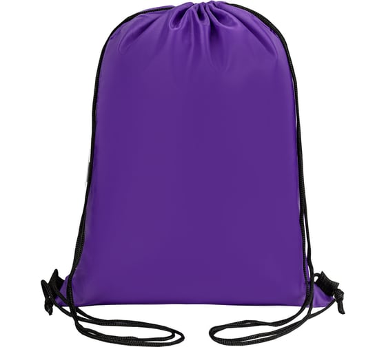 Изображение товара Сумка для обуви BRAUBERG прочная, на шнурке, фиолетовая, 42x33 см 270288