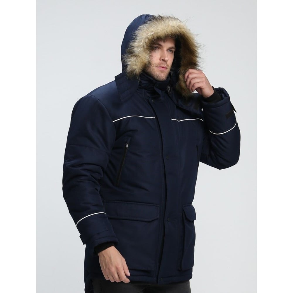 Изображение товара Зимняя мужская куртка ФАКЕЛ Аляска-Люкс из ткани Cat's eye для холодной погоды