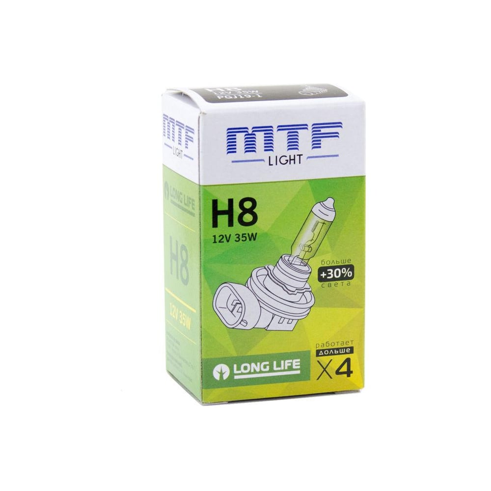 Изображение товара Галогеновая лампа H8 12В 35Вт MTF Light Standart+30% 50777