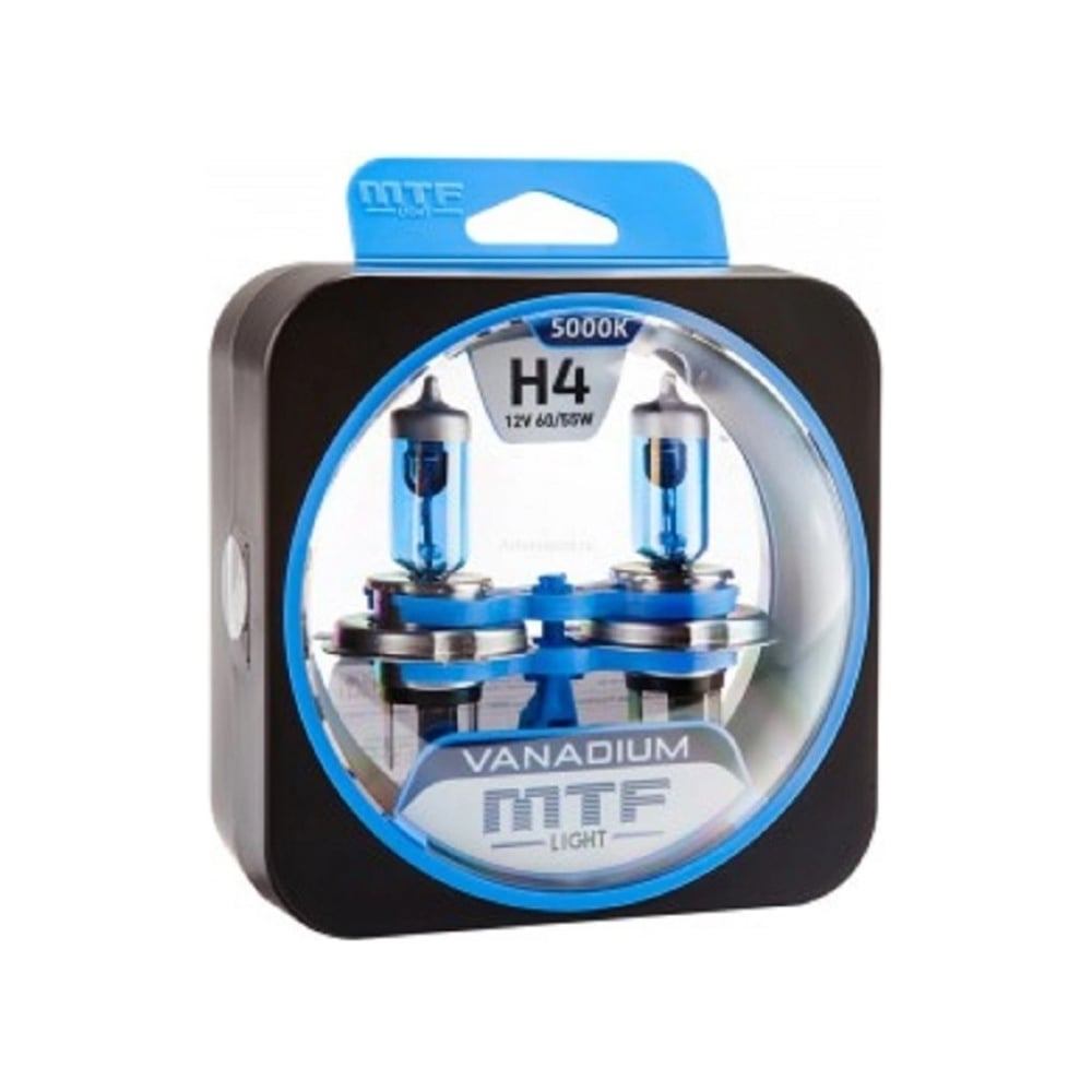 Изображение товара Галогеновая лампа H4 12 В 60/55 Вт 1650 Лм 5000 К MTF Light Vanadium