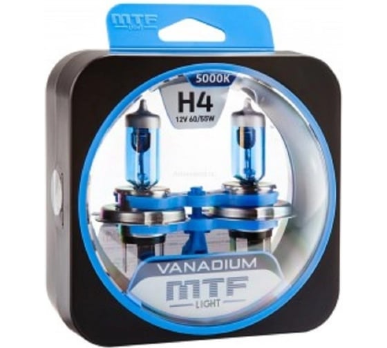 Изображение товара Галогеновая лампа MTF Light Vanadium H4, 12В, 605Вт, 1650/1200 лм, 5000К 40852 HVN1204