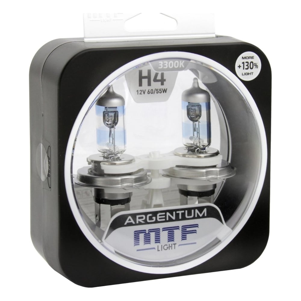 Изображение товара Галогеновая лампа MTF Light Argentum+130% H4 12V 60W 2 шт
