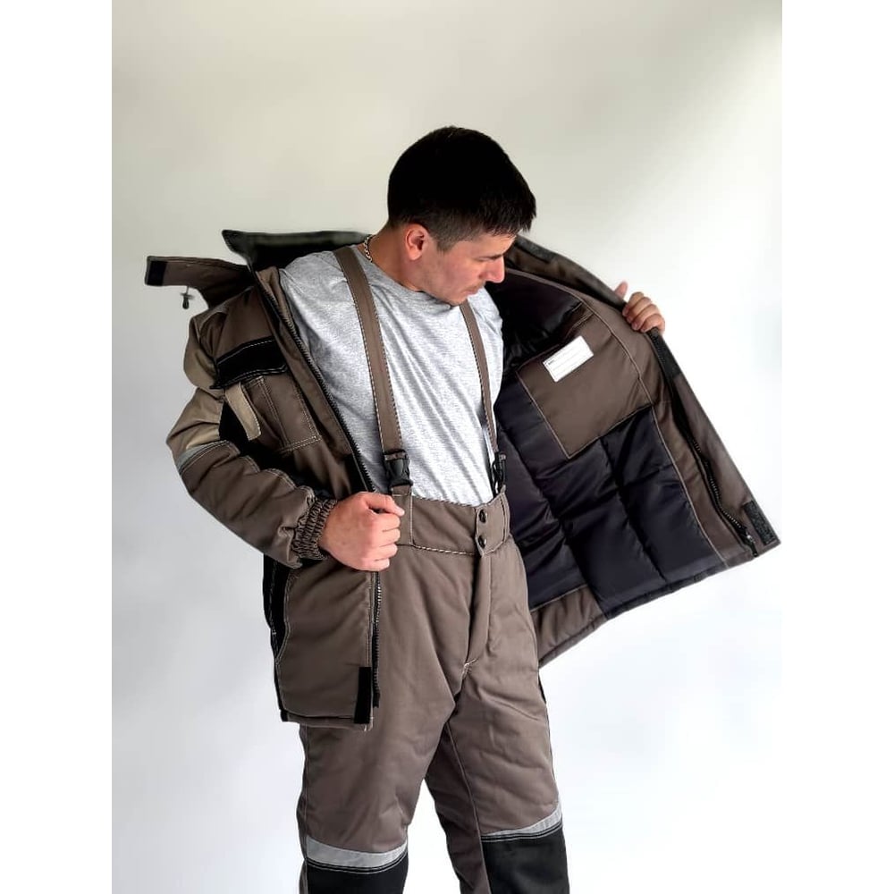 Изображение товара Зимний костюм ФАКЕЛ Мега IMP смесовая ткань водоотталкивающая капюшон мужской