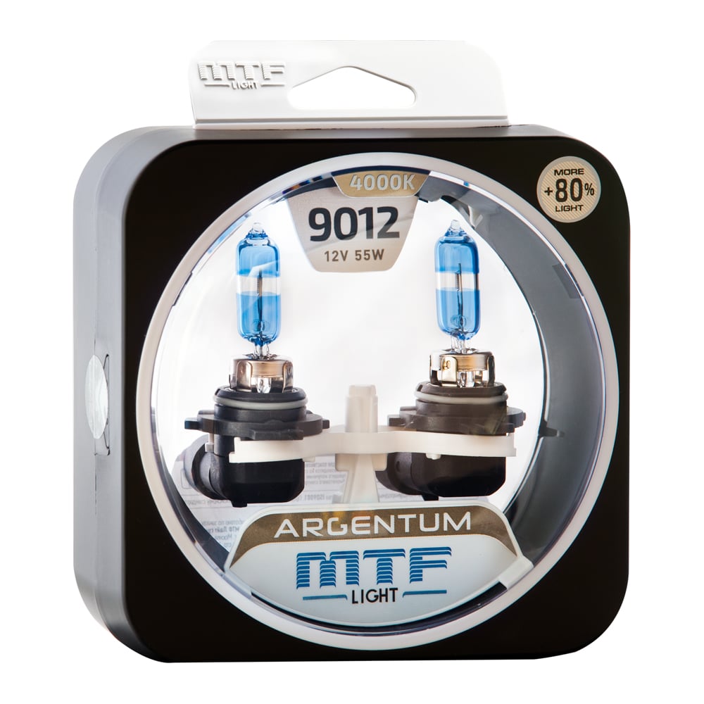 Изображение товара Галогеновая лампа HIR2 9012 55 Вт 12 В MTF Light Argentum+80%