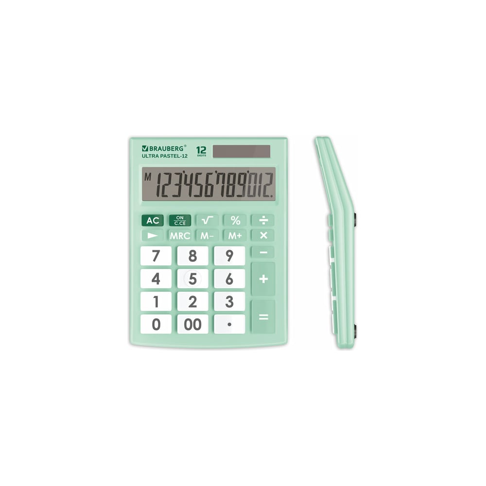 Настольный калькулятор BRAUBERG калькулятор настольный citizen sdc805nr 8 разрядов