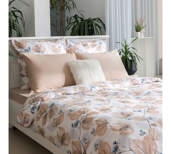 Изображение товара Комплект постельного белья Волшебная Ночь перкаль, Семейный, ELEGANT AUTUMN, с наволочками, 70/70 925669