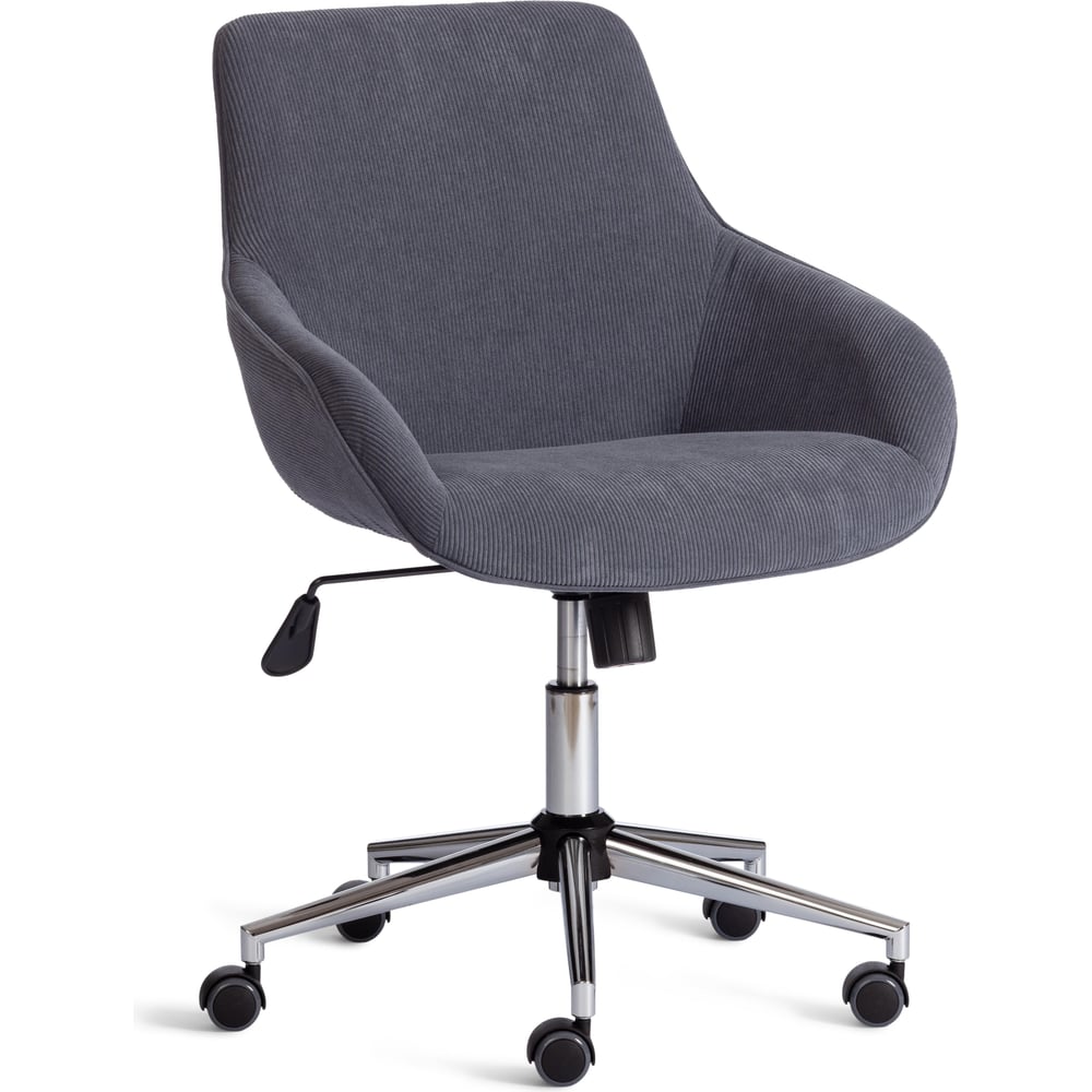 Изображение товара Современное офисное кресло Tetchair DUBLIN хром вельвет графит