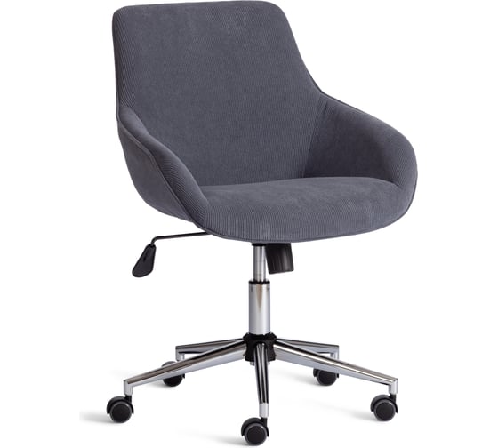 Изображение товара Кресло Tetchair DUBLIN хром, вельвет, графит 24322