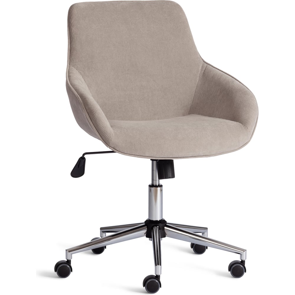 Изображение товара Офисное кресло Tetchair DUBLIN хром вельвет серый с регулируемым механизмом