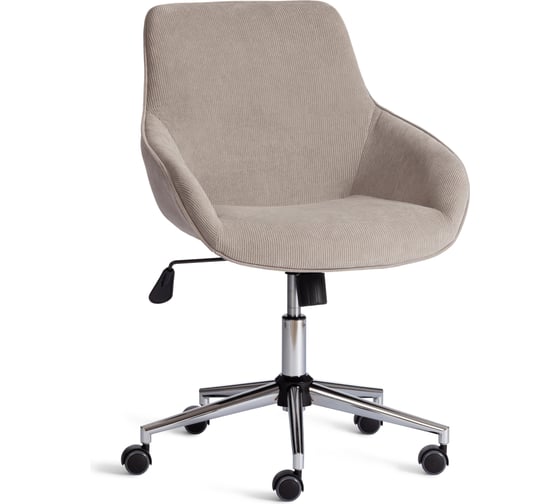 Изображение товара Кресло Tetchair DUBLIN хром, вельвет, серый 24323