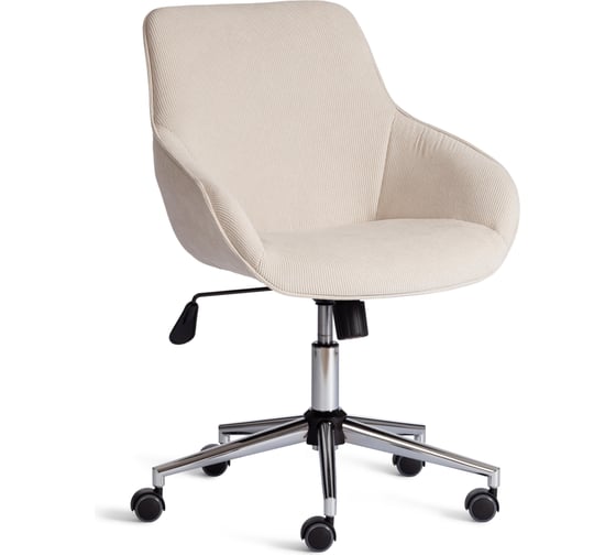 Изображение товара Кресло Tetchair DUBLIN хром, вельвет, молочный 24324