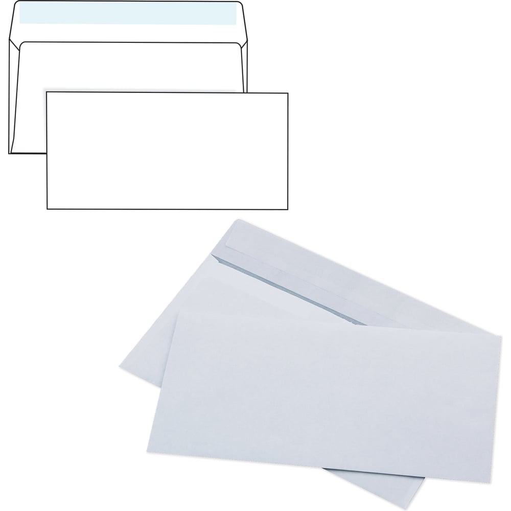 Изображение товара Конверты ОФИСМАГ E65 110х220 мм отрывная лента комплект 1000 шт