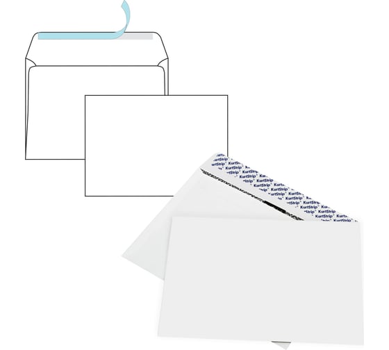 Изображение товара Конверты ОФИСМАГ С5 162х229 мм SECURITY, отрывная лента, 90 г/кв.м, комплект 50 шт, внутренняя запечатка, 121180.50 128292