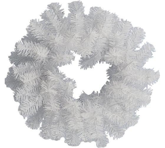 Изображение товара Новогодний венок MOROZCO - 7, белый, 35 см ВН-7