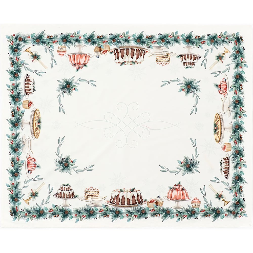 Изображение товара Скатерть Этель New Years treat 150x220 см +/-3 см, с ВГМО, 100% хлопок, саржа 190 гр/м2 10554238