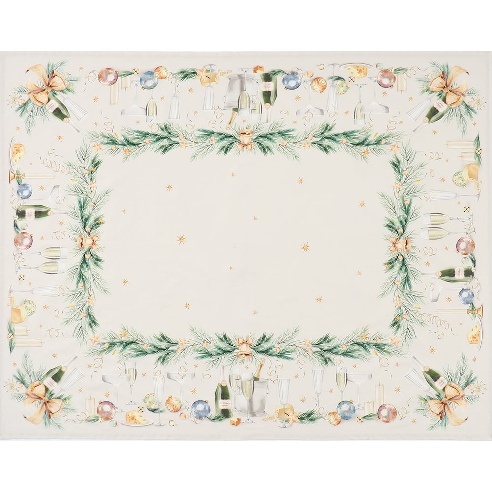 Изображение товара Скатерть Этель Spruce mood 150x180 см хлопковая с водоотталкивающим покрытием