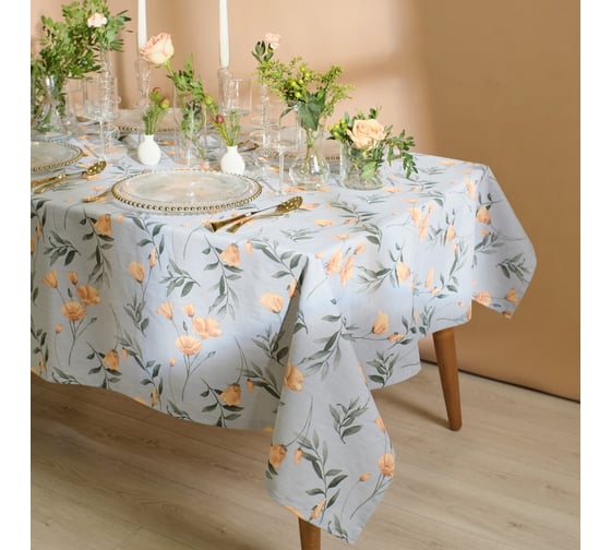 Изображение товара Скатерть Этель Yellow poppies 149x220 см, 100% хлопок, репс 210 г/м2 9322480
