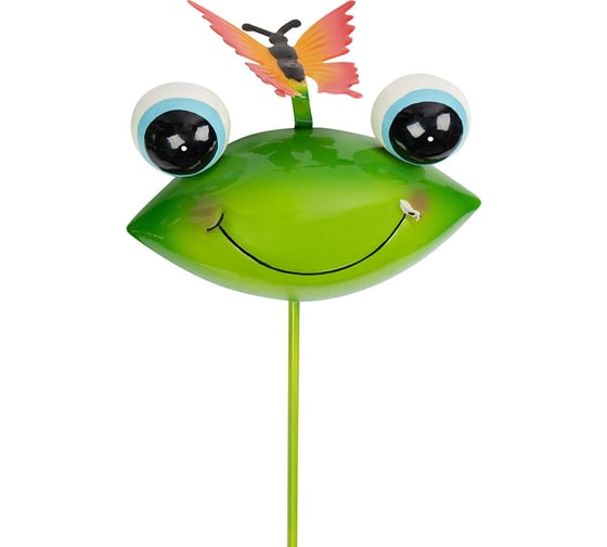 Изображение товара Садовый штекер PARK Лягушка с бабочкой 108836