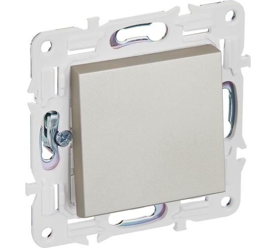 Изображение товара Выключатель 1-клавишный IEK SKANDY 10А SK-V01Sh шампань SK-V10-0-10-K37