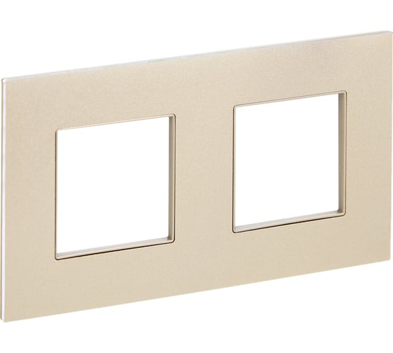 Изображение товара Рамка 2-местная IEK SKANDY SK-F32Sh металл шампань SK-M22-M-K37