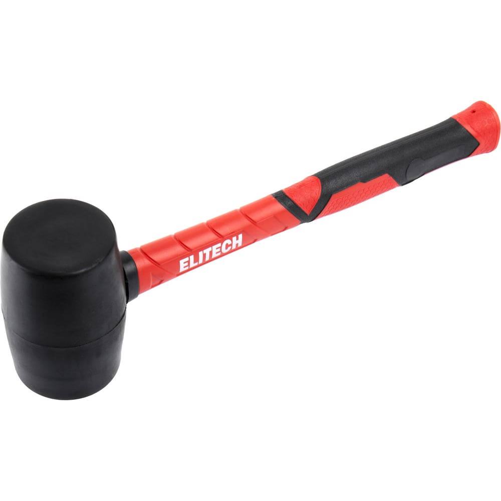 Изображение товара Киянка Elitech черная 450 гр бочкообразный боек из резины