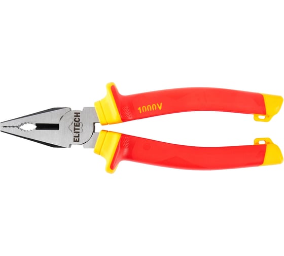 Изображение товара Плоскогубцы Elitech 200 мм, диэлектрические, 1000В, CrV 110403 207123