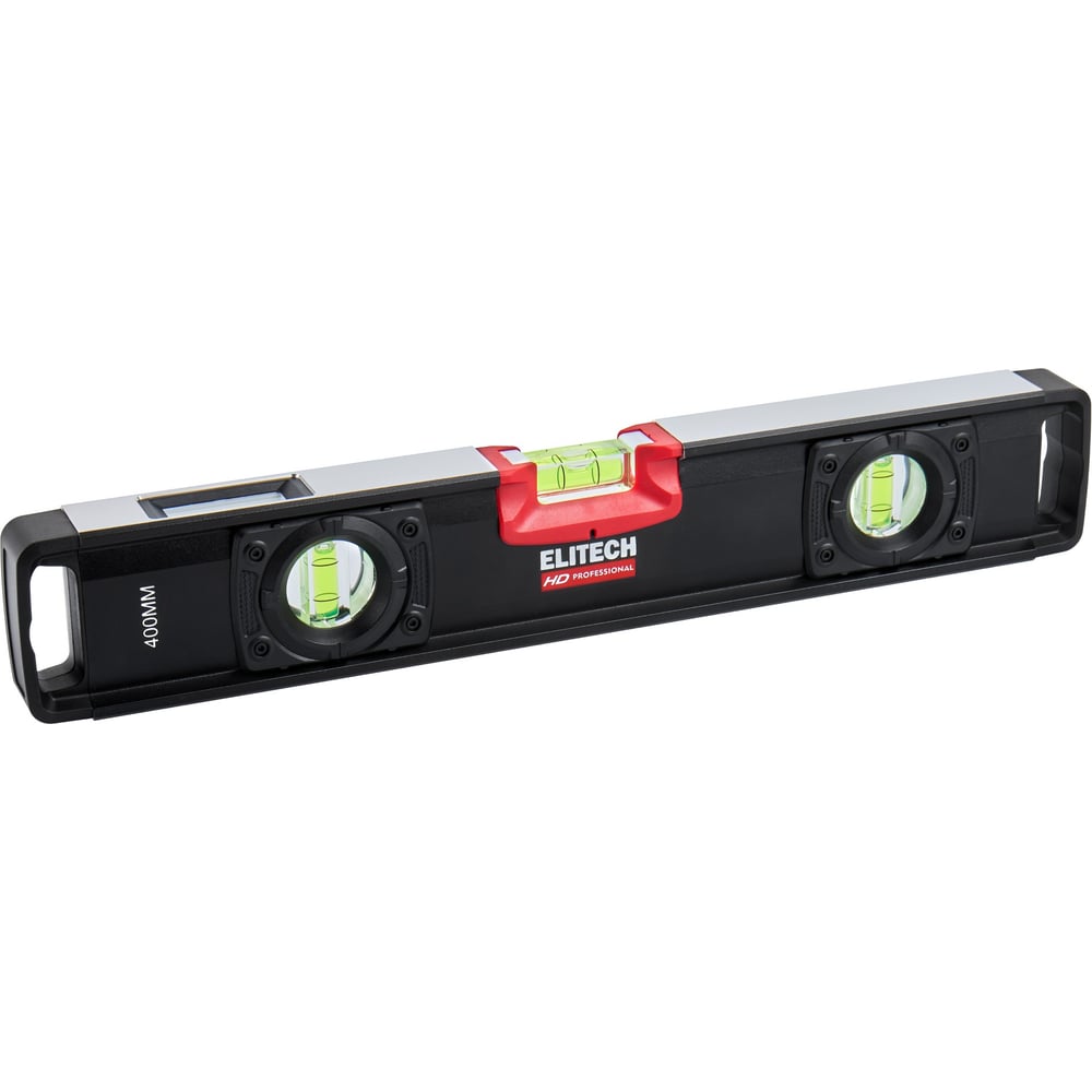 Изображение товара Уровень пузырьковый Elitech 40 см HD 207198 профессиональный с магнитом и 3 глазками