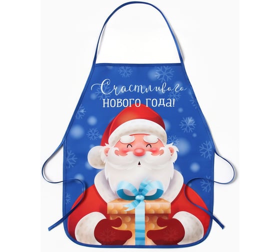 Изображение товара Фартук для творчества Этель "Дед Мороз" 49x39 см, 100% полиэстер 10638166