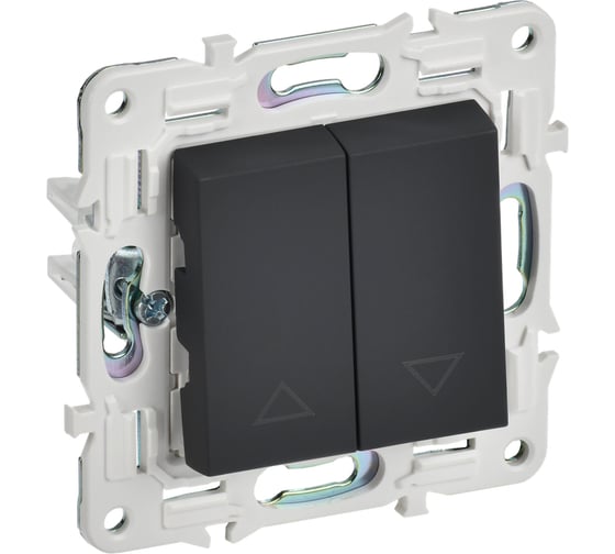 Изображение товара Выключатель жалюзи IEK SKANDY 10А SK-V12G графит SK-V15-0-10-K53