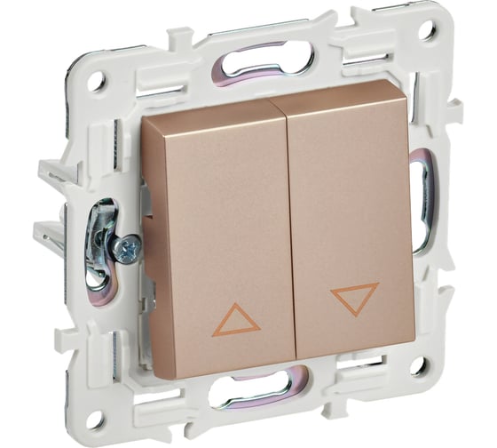 Изображение товара Выключатель жалюзи IEK SKANDY 10А SK-V12Sa песочный SK-V15-0-10-K98