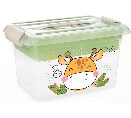 Изображение товара Детский органайзер с вкладышем Полимербыт Giraffix 6 л 434825000