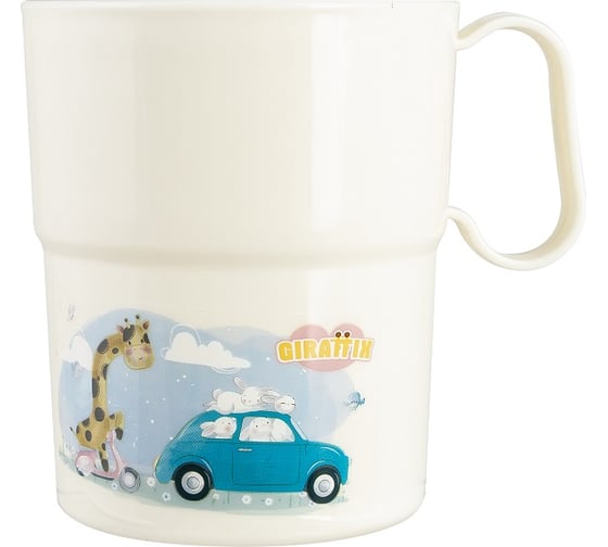 Изображение товара Детская кружка с аппликацией Полимербыт Polly 0.3 л 434772400