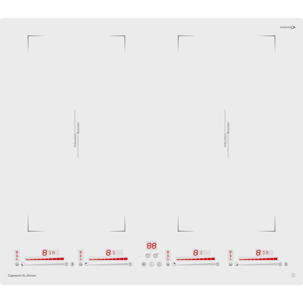 Изображение товара Индукционная варочная панель Zigmund & Shtain CI 29.6 W с 4 конфорками