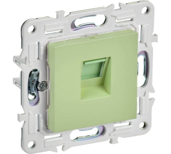 Изображение товара Розетка компьютерная IEK SKANDY RJ45 кат.6 SK-K02M мятный SK-K10-2-K06