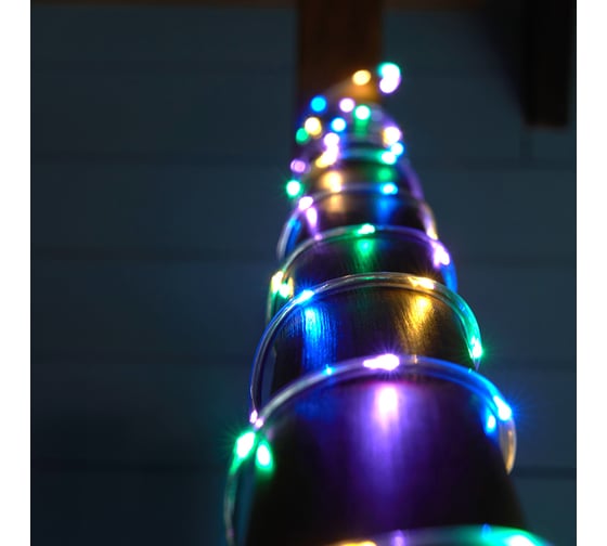 Изображение товара Светодиодная гирлянда FERON CL587 линейная Мини Дюралайт мультиколор с контроллером, c питанием от сети 220V, 51462